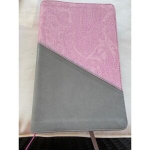 Zondervan NIV Holy Bible Pink Paisley Gray Leathersoft New Edition
